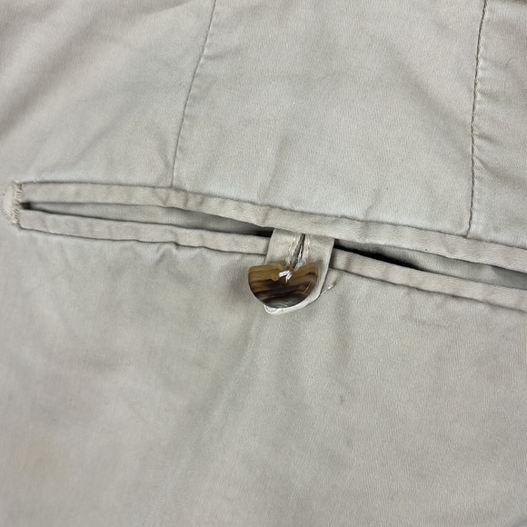 Tom Ford Side Tab Button Cotton Flat Front Khakis Mens - Picture 5 of 8